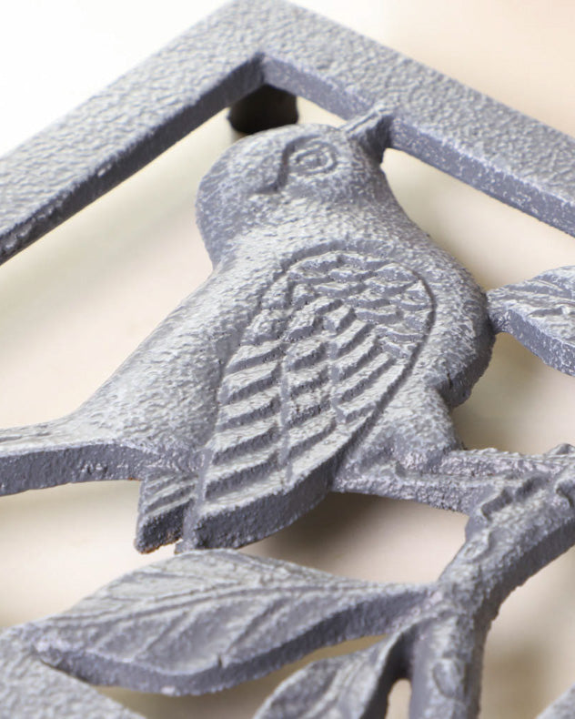 French Grey Bird Trivet