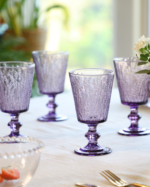 Lavender Wine Goblet