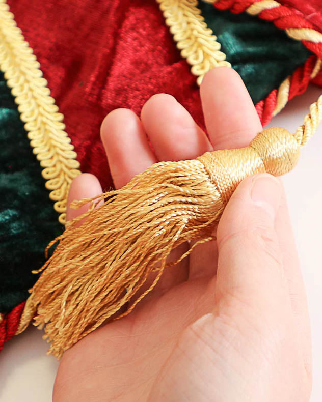 Luxury Jingle Bell Red Christmas Stocking