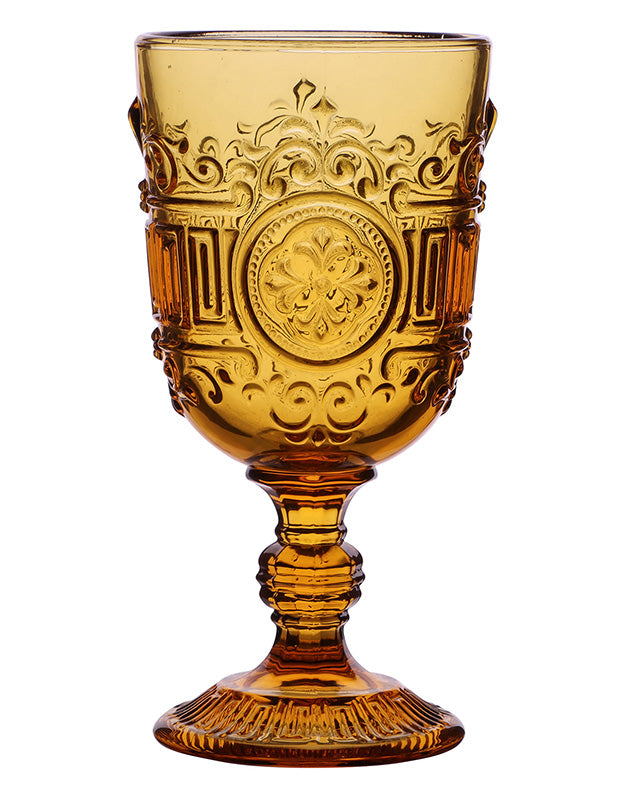 Parisian Amber Wine Goblet
