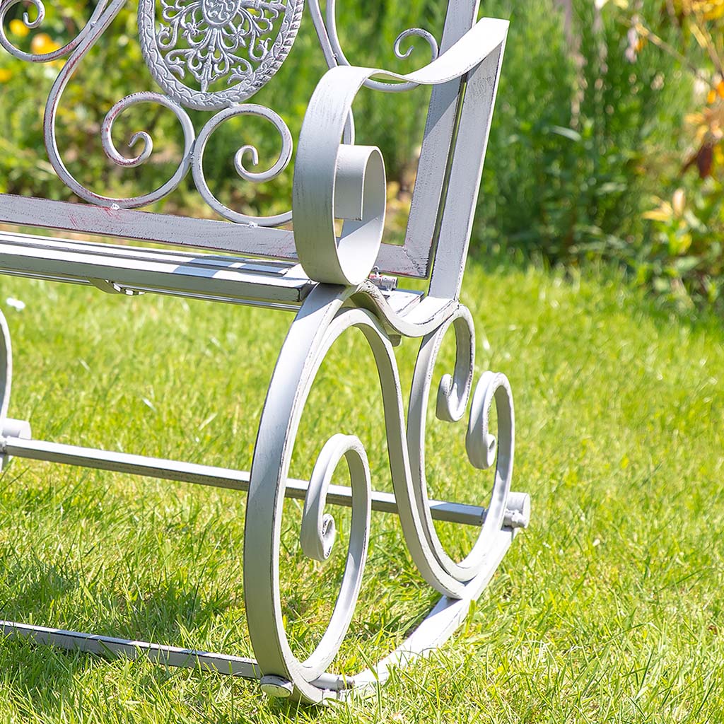 Vintage Grey Garden Rocking Chair