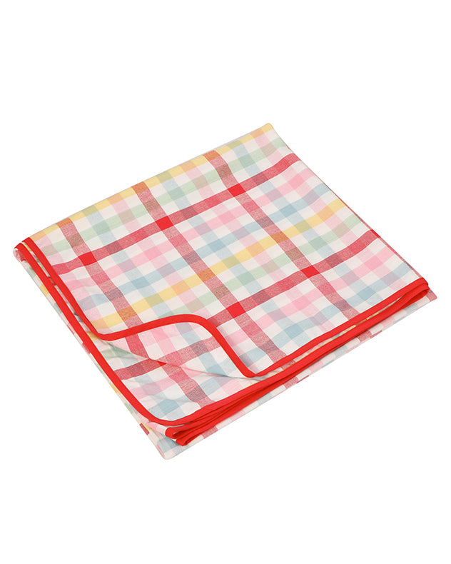 Chantilly Pastel Finish Gingham Picnic Blanket
