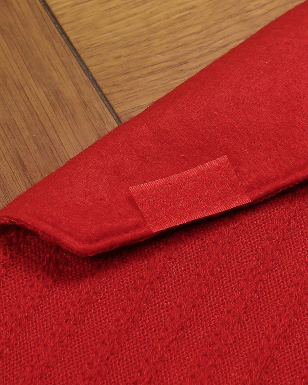 Red Nordic Christmas Tree Skirt
