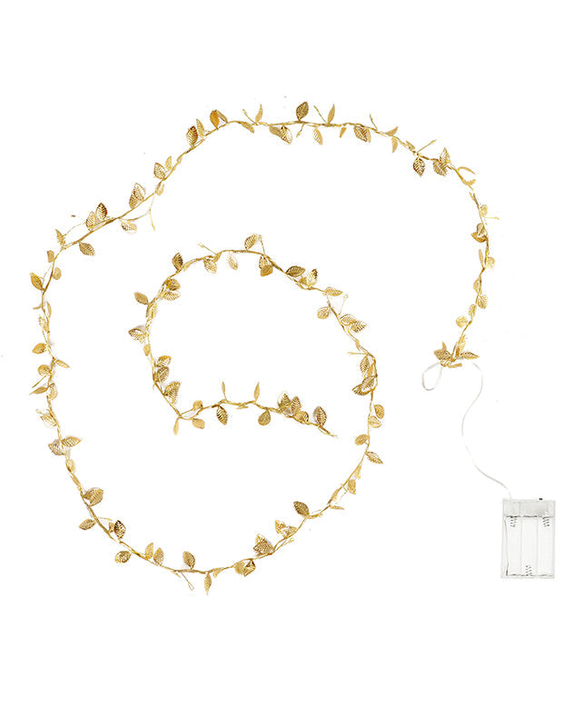 gold light up christmas garland
