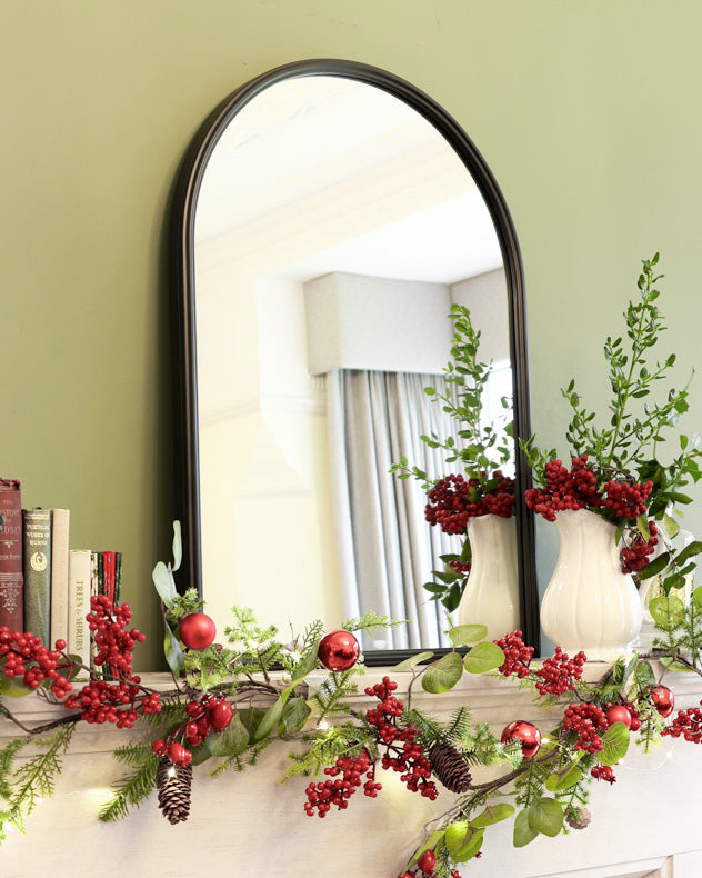 Indoor Outdoor Classic Arched Iron Mirror