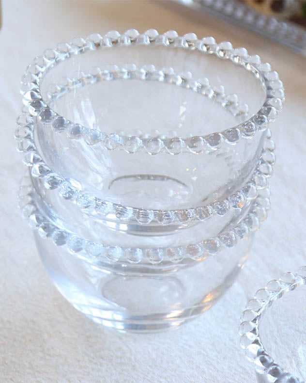 three dessert bowls