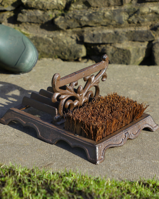 Cast Iron Boot Scraper and Boot Brush