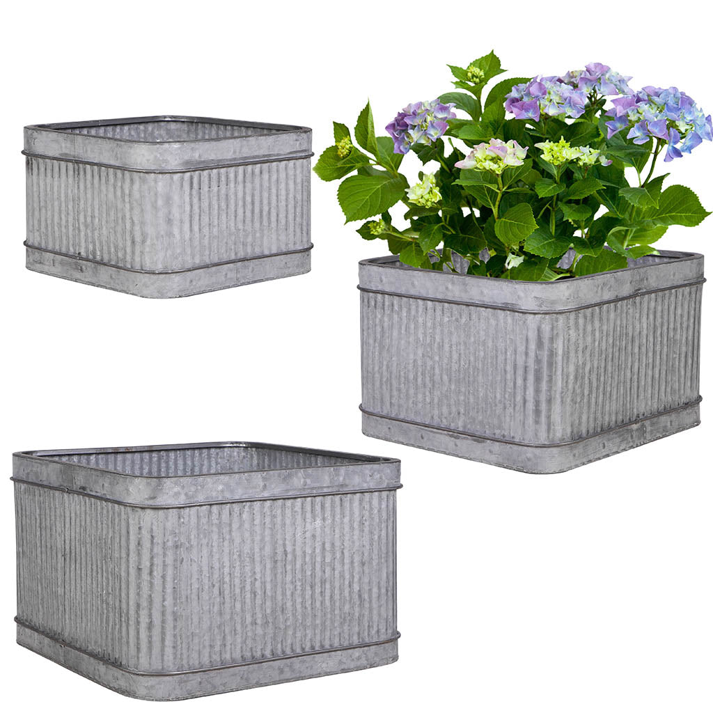 large garden planter set