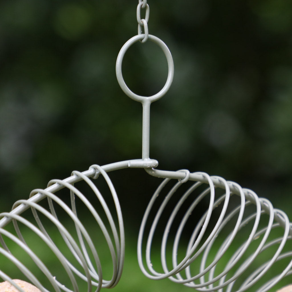Sage Green Round Garden Bird Feeder