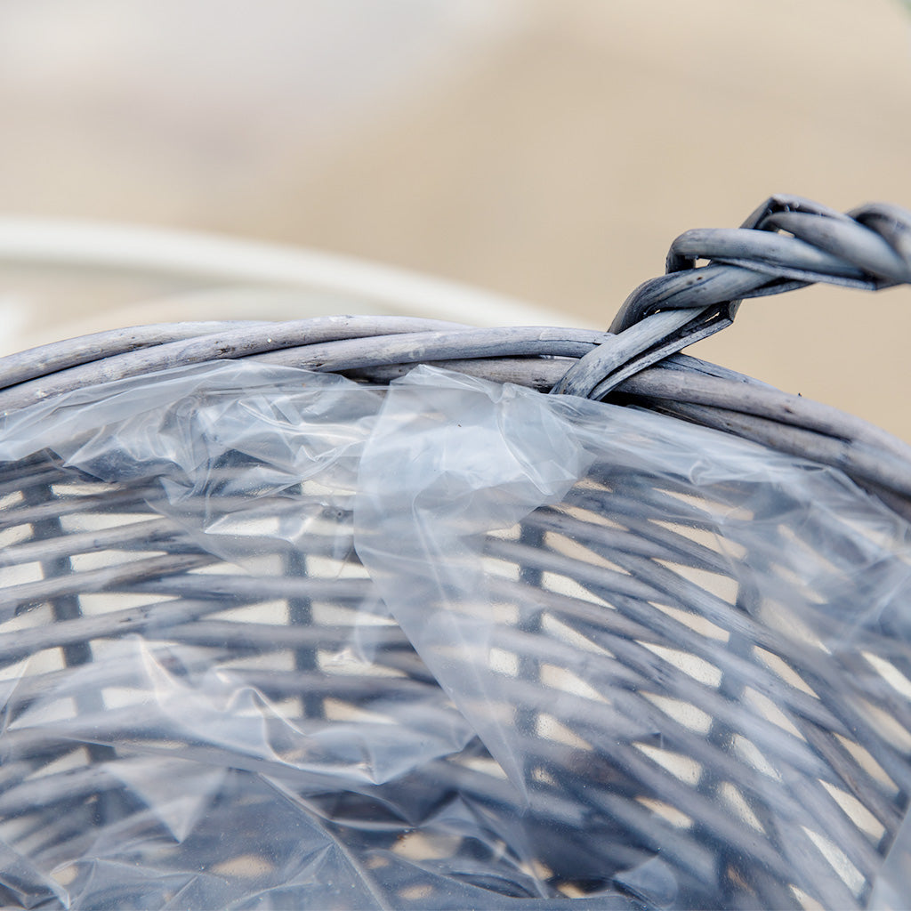 Small Round Wicker Tray Basket