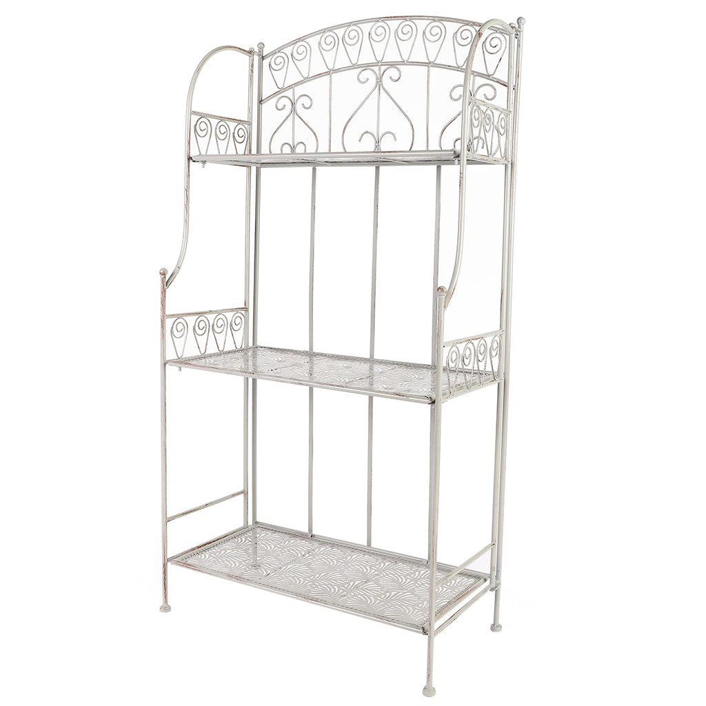 iron plant stand shelves