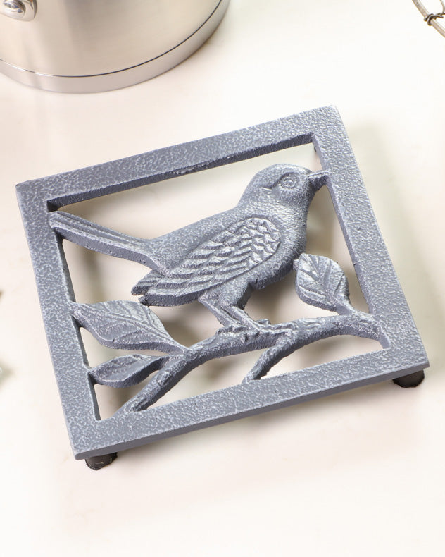 French Grey Bird Trivet