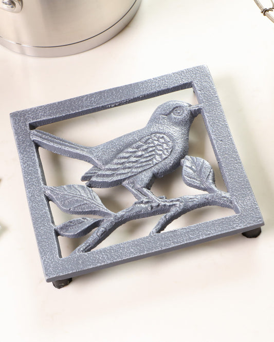 French Grey Bird Trivet