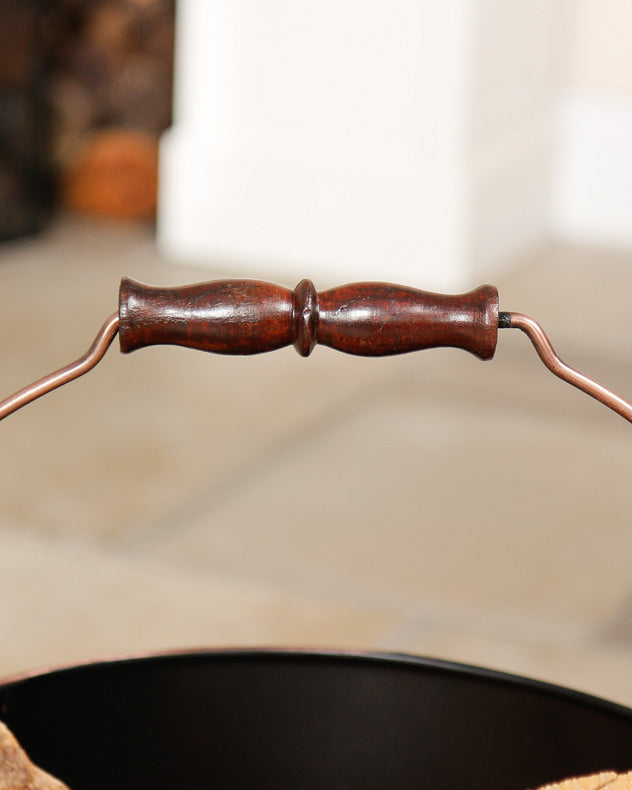 Large Copper Kindling Bucket