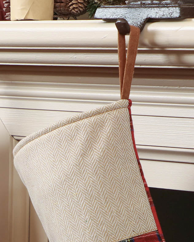 Red Tartan Patchwork Stocking