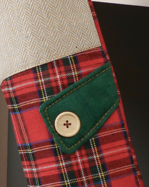Red Tartan Patchwork Stocking