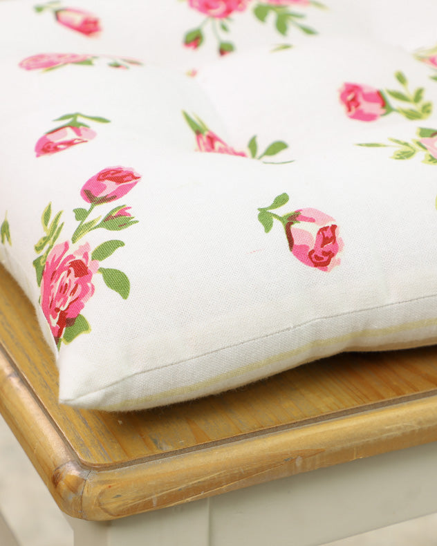 Set of 2 Helmsley Blush Vintage Floral Seat Pads