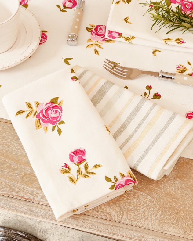 Set of 2 Helmsley Blush Vintage Cloth Napkins