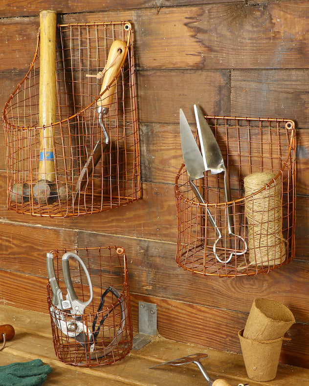 Harvest Potting Shed Wall Storage Baskets
