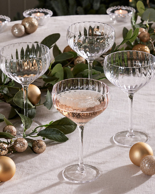 Set of 4 Champagne Saucers