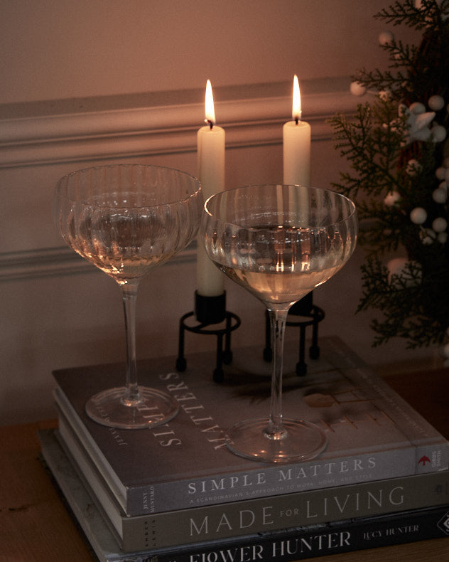 Set of 4 Champagne Saucers