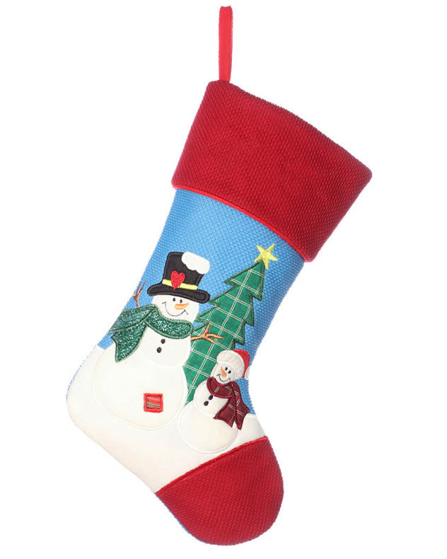 Skip and Rolo Childrens Snowman Christmas Stocking