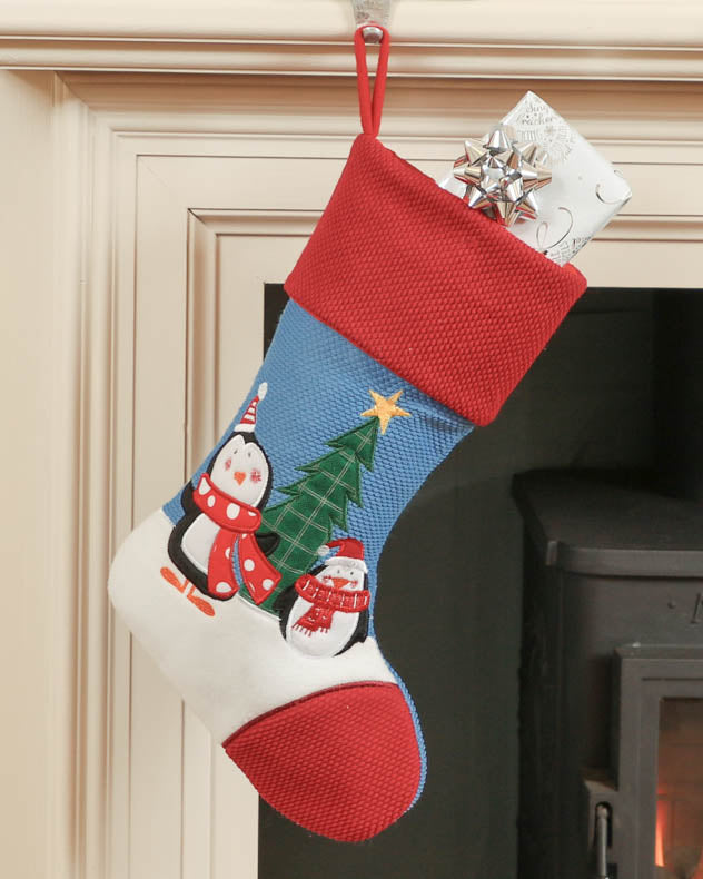 Skip and Rolo Childrens Penguin Christmas Stocking
