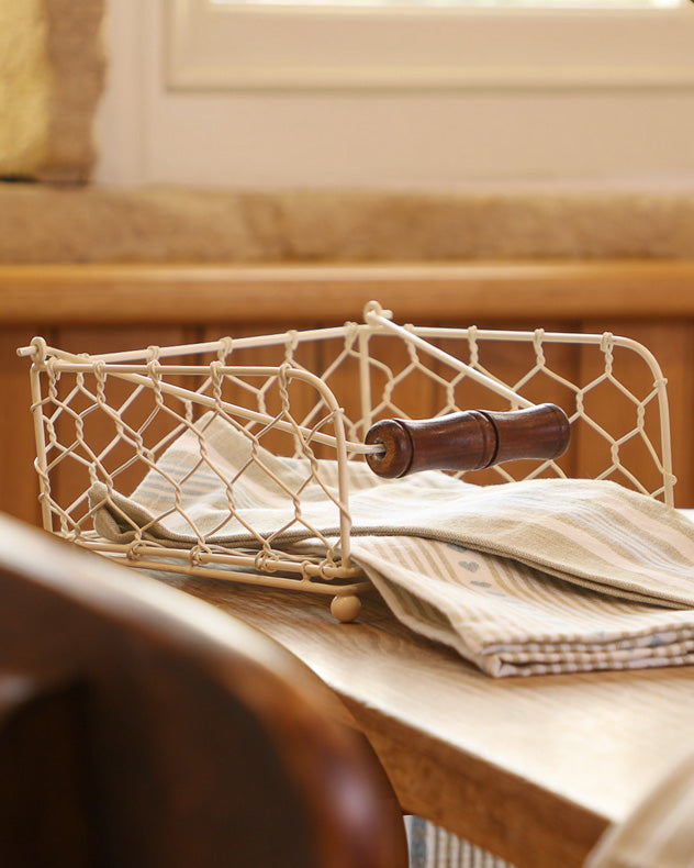 Country Cream Napkin Holder