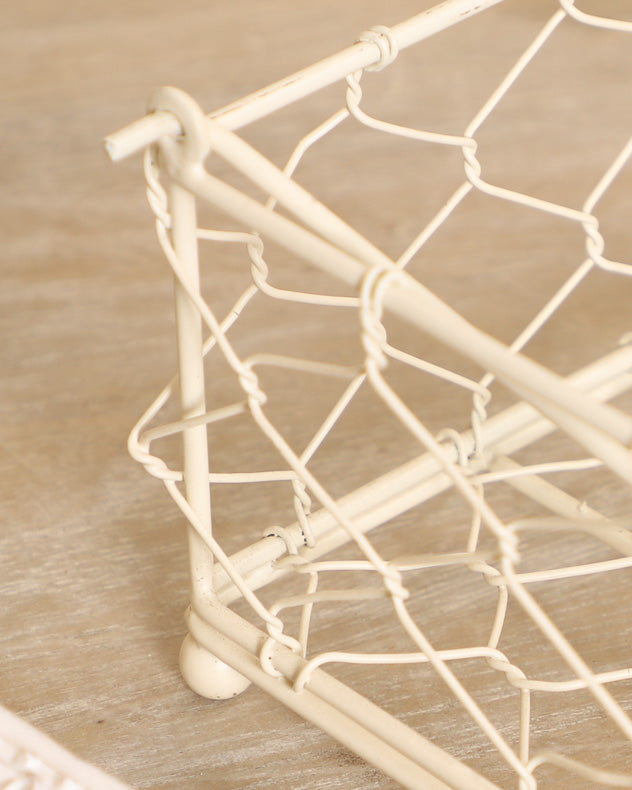 Country Cream Napkin Holder