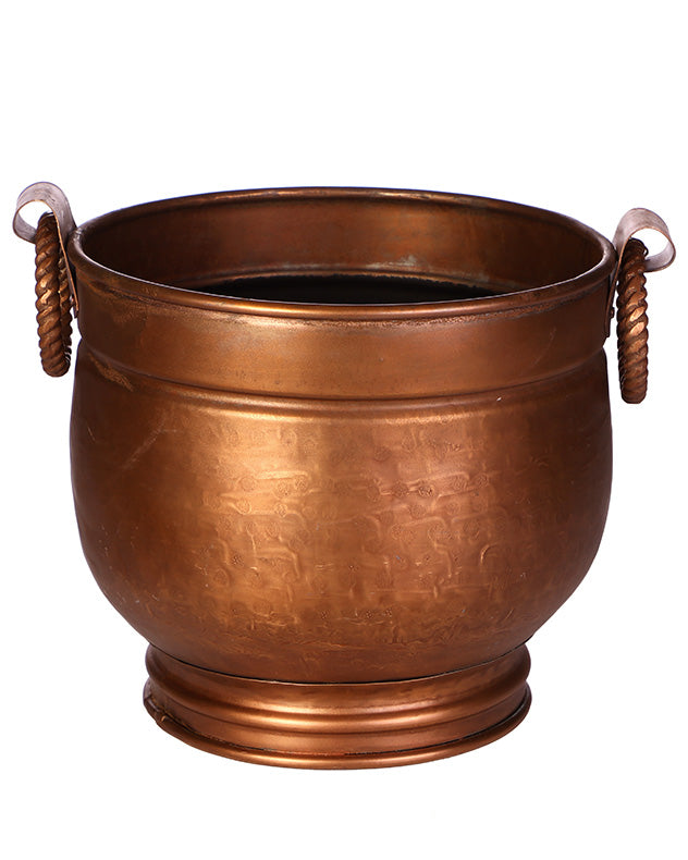 Antique Style Hammered Copper Coal Bucket