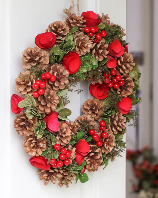 Rose Flower Wreath 35cm