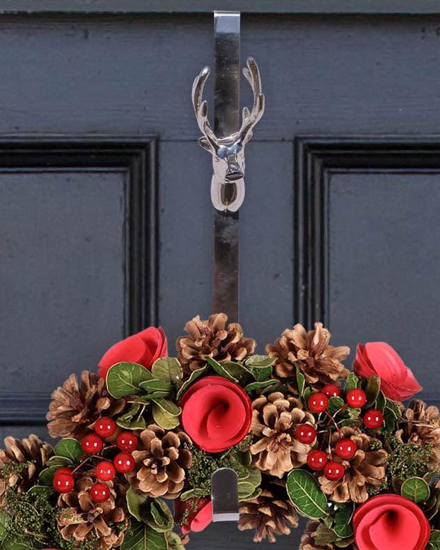 Silver Stag Wreath Hanger