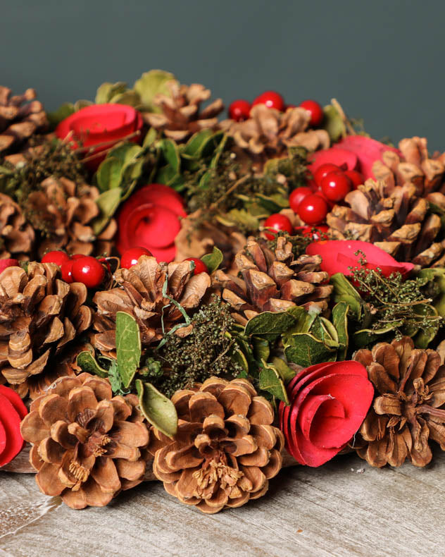 Rose Flower Wreath 35cm