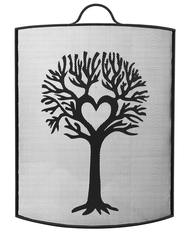 Black Cast Iron Fire Screen