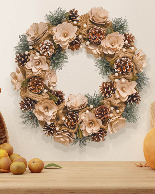 Natural Beauty Jute Wreath 40cm