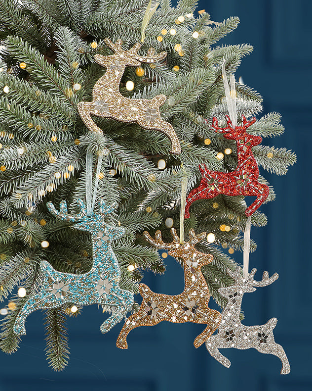 hanging reindeer christmas decorations