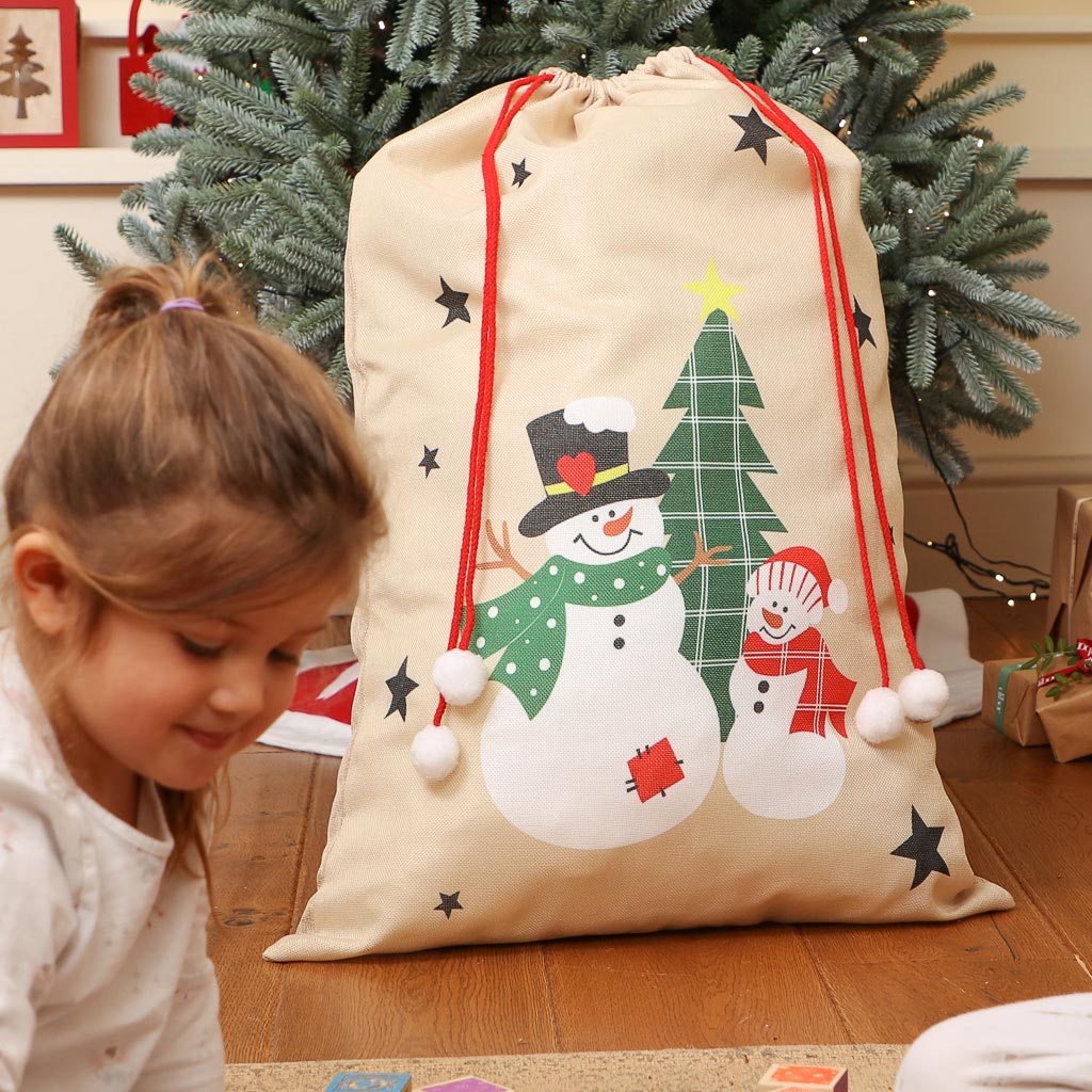 Snowmen Giant Children's Christmas Gift Sack