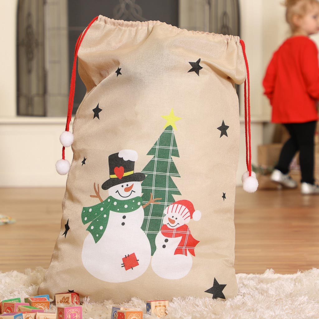Snowmen Giant Children's Christmas Gift Sack