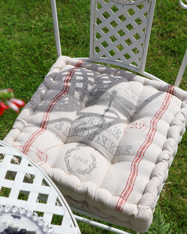 Set of 4 Belle Jardinere Mattress Garden Seat Cushions