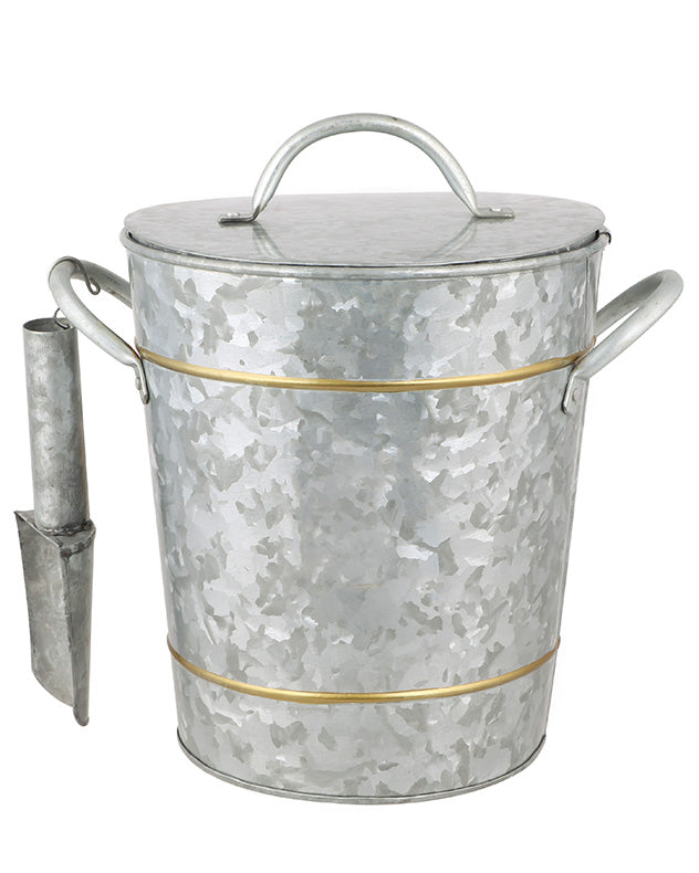 Gold Band Ice Bucket and Scoop