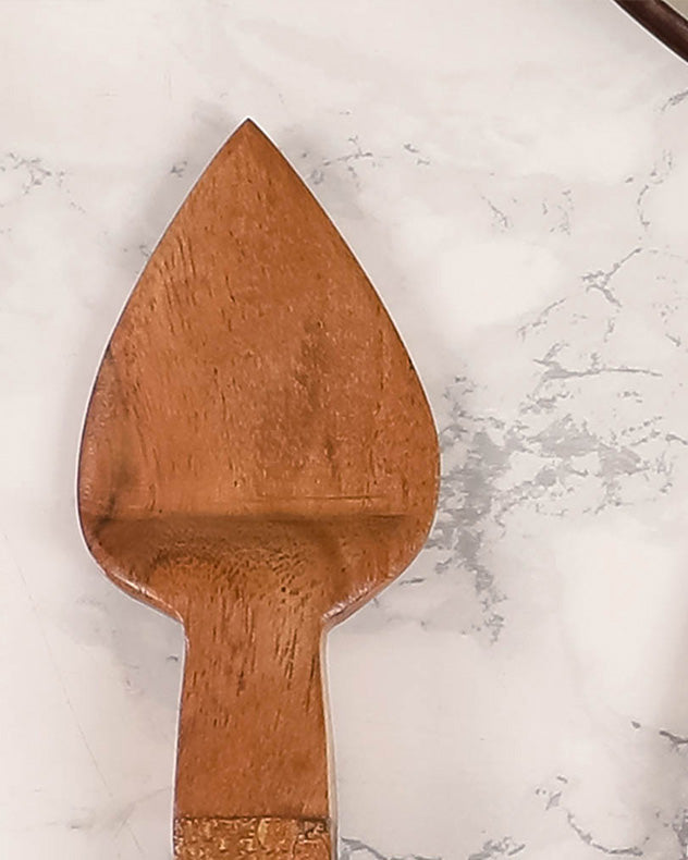 Set of Four Wooden Cheese Knives Gift