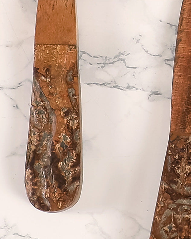 Set of Four Wooden Cheese Knives Gift