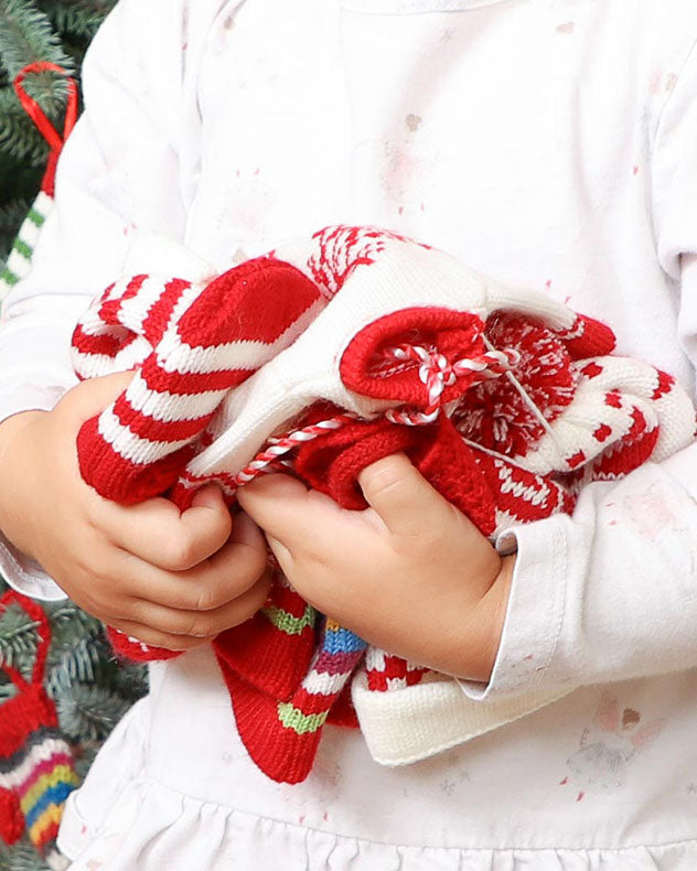 Set of Six Candy Cane Tree Decorations