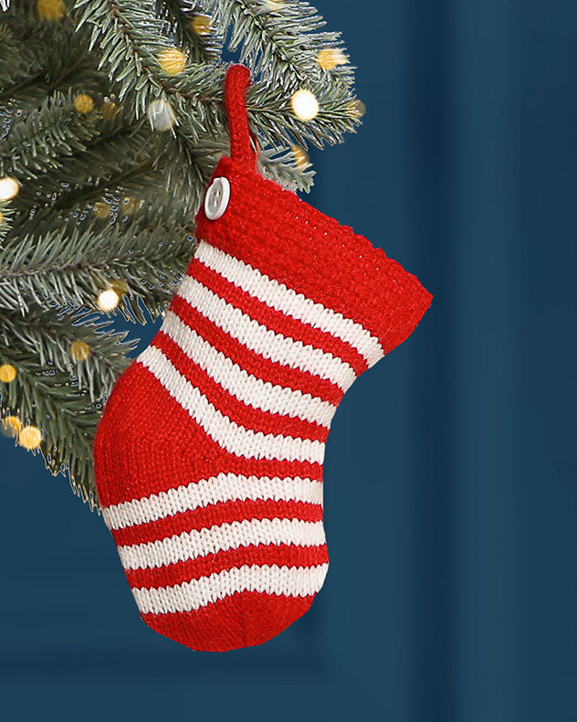 Set of Six Candy Cane Tree Decorations