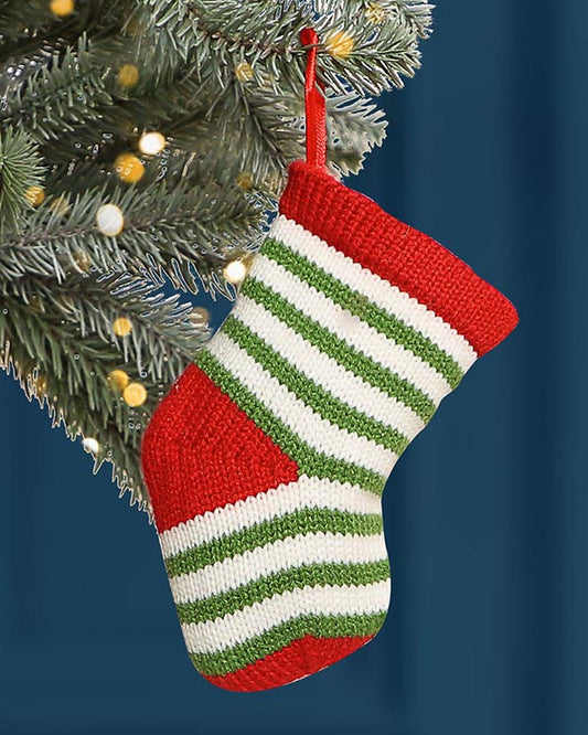 Candy Stripe Stocking Tree Decoration