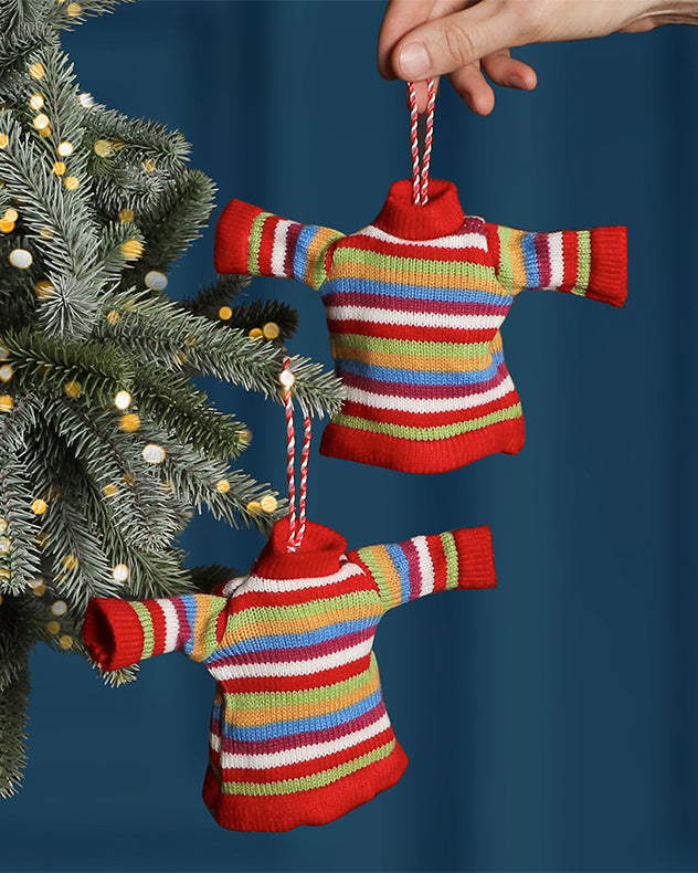 Striped Jumper Christmas Tree Decoration