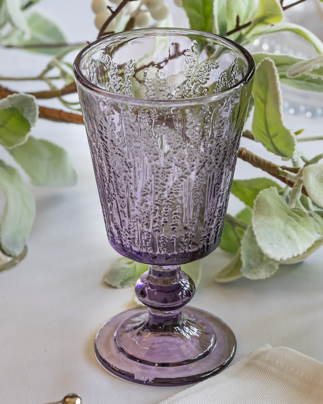 Lavender Wine Goblet