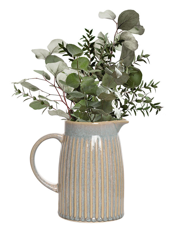 ceramic blue flower vase