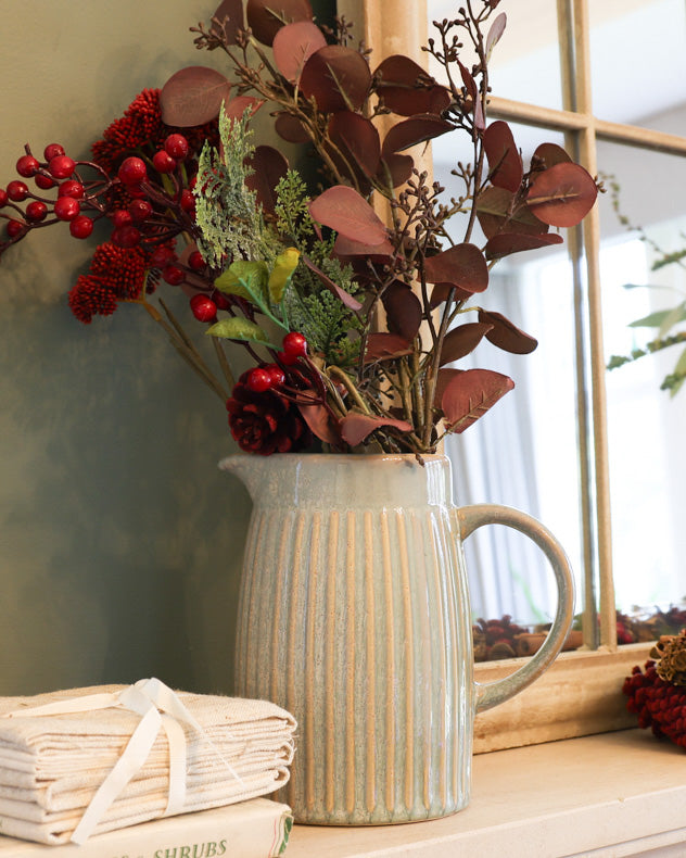 traditional pitcher ceramic flower vase