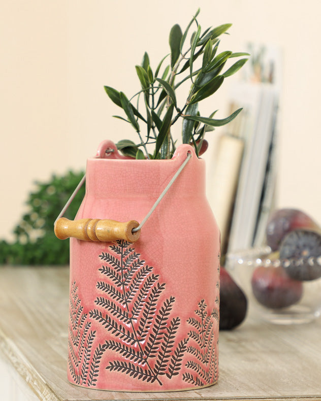 pink fern flower base